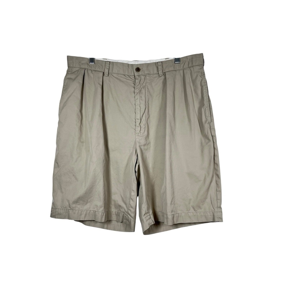 POLO RALPH LAUREN Sz 36 Shorts Golf Fairway Men's Tan Khakis Beige Pleated